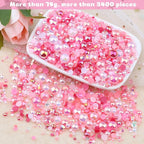 3900+ Pcs Rhinestones and Pearls Kit, 2-10mm Flatback Gems - Image 2