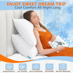UYWO Cooling Memory Foam Pillows Firm and Soft, Queen Size 1 Pack, Original - Image 2
