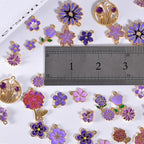 Bulk Gold Enamel Charms for Jewelry Making, Colorful Metal Charms Pendant for - Image 6