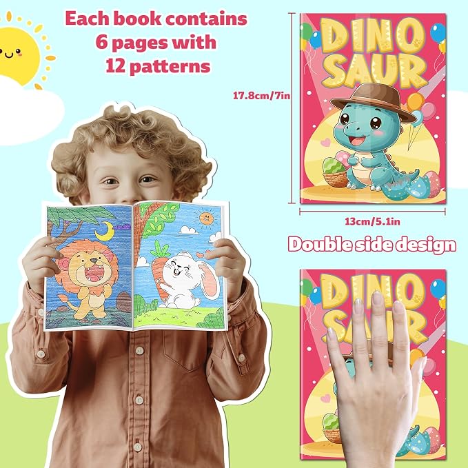 Kalysky 24 Mini Coloring Books for Kids Ages 4-8 8-12 Party Favors | 7 x 5.1 - Image 4