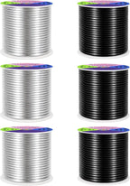 Mandala Crafts 13 Gauge Silver Tone Black Anodized Aluminum Craft Wire | 300 FT - Image 2