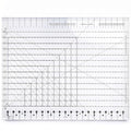 XL 17-3/4” x 22” Slotted Quilting Ruler, Accurate Fabric Strip Cutting by Unknown