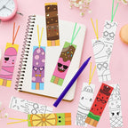 120Pcs Ice Cream Color Your Own Bookmarks - Image 3