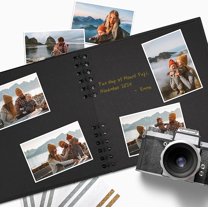 10×10 inch Scrapbook Photo Album DIY Picture Book 40 Pages, Thick Kraft Paper - Image 5