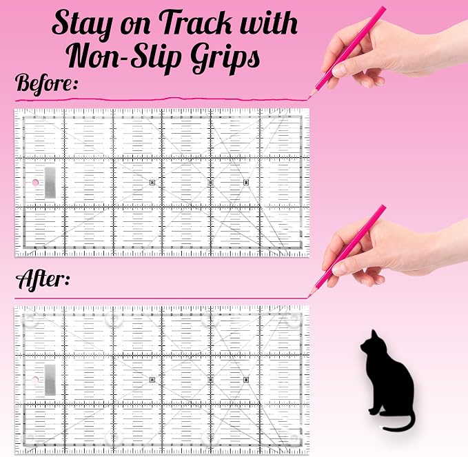 TightGrips Non-Slip Grips for Quilt Templates - Image 4