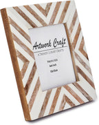 Picture Photo Frame Chevron Herringbone Art Inspired Vintage Table-Top/Wall - Image 4