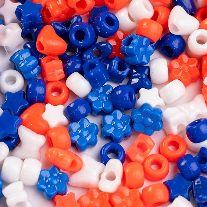 800PCS 6x9mm Valentine's Day Red Theme Pony Beads Bulk, Kandi Beads - Image 9