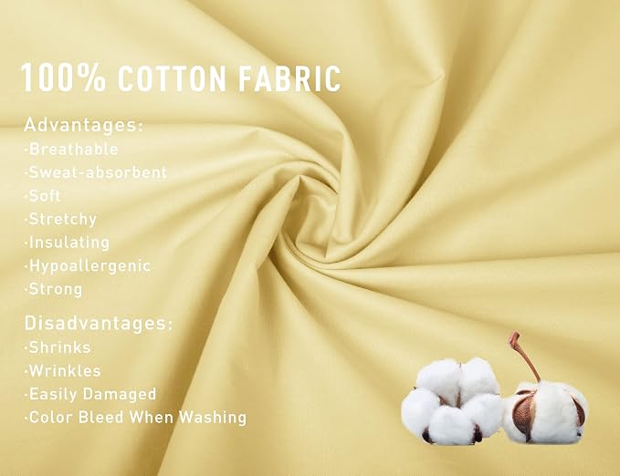 Sunflower King Pillowcases Set of 2, 100% Cotton King Size Pillow Cases 2 - Image 6