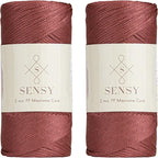 Sensy Premium 2 Pack of 2mm 251 Yards Polyester Rope 100% Polypropylene Cord by SSENSY