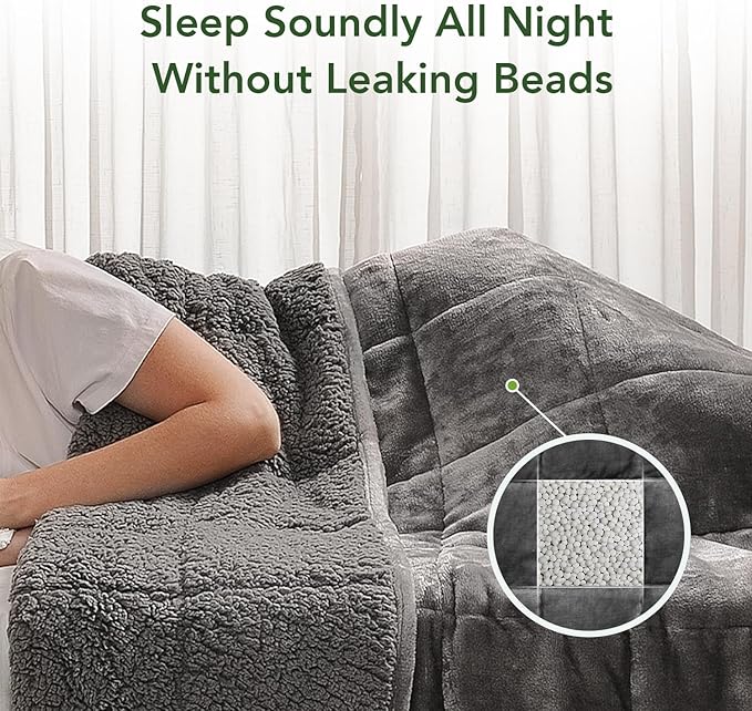 Sivio Sherpa Fleece Weighted Blanket - Image 5
