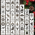 50 PCS Christmas Painting Stencils Reusable Christmas Stencils by CHHAICHENG