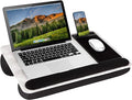 LAPGEAR Home Office Pro Lap Desk – White Marble, Fits 15.6” Laptops by LapGear