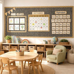 Leopard Print Bulletin Board Roll Non-Woven Fabric Poster 16in X 20ft | Back to - Image 7