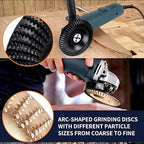 Pomsare 5PCS Angle Grinder Wood Carving Disc Set, Polishing Wheel Pad Sanding - Image 4