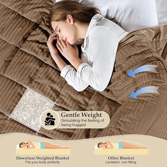 downluxe Weighted Blanket Queen Size, 15 lb Weighted Blanket - Image 3