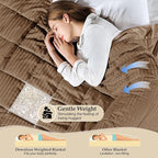 downluxe Weighted Blanket Queen Size, 15 lb Weighted Blanket - Image 3