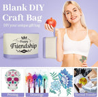 Silkfly 15 Pcs Cotton Canvas Makeup Bags Cosmetic Zipper Bags 10.2 x 5.5 x 2'' - Image 6
