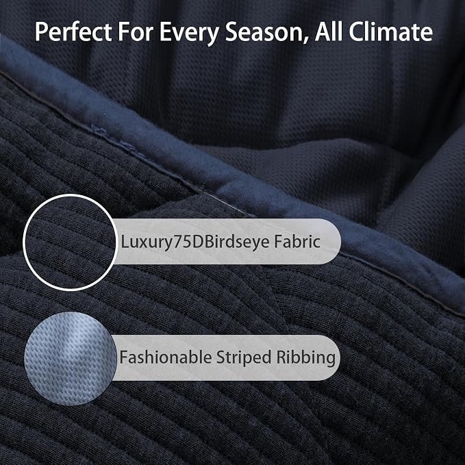 ZonLi 20lbs Weighted Blanket for Adults Sleeping, Double-Sided All Season - Image 8