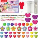 QCZKB Friendship Bracelet String 102 Skeins Fashionable Rainbow Color - Image 2