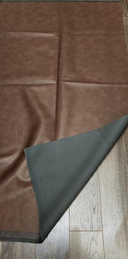 NAT Leathers | Cacao Brown Pebblegrain 2 Tone Fenice Soft Faux Vegan Leather PU - Image 5
