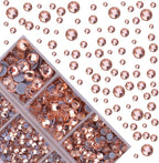 4000Pcs Mixed Size Hot Fix Round Crystals Gems Glass Stones Hotfix Flat Back - Image 2
