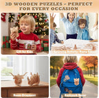 3D Wooden Puzzles for Kids, No-Glue DIY Delicate Pendant STEM Toys for Boys - Image 6