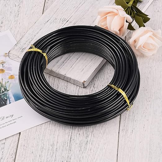 Fashewelry 82 Feet 9 Gauge Aluminum Wire Black Bendable Metal Craft Wire - Image 4