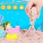 Mikiwon Ocean Sensory Bin, Sandbox Play Sand Art Kit - Image 3
