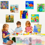 22PCS Mini Canvases for Painting – 5 x 5 in Bulk Small Square Stretched Canvases - Image 7