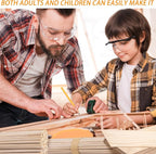180Pcs Balsa Wood Sticks, Hardwood Square Dowels Unfinished Wooden Strip | 1/8 - Image 5