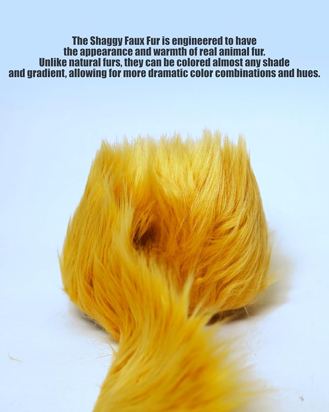 Faux Fake Fur Long Pile Luxury Shaggy/Craft, Decorations / 60" Wide/Sold by The - Image 6