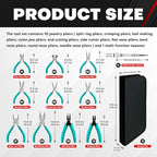 C&T 11-Piece Jewelry Plier Sets, Jewelry Making Tools Kit, Micro Jewelry Pliers - Image 2