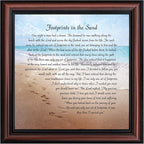 Footprints in the Sand Inspirational Wall Art, Beach Decor, Christian Gifts - Image 2