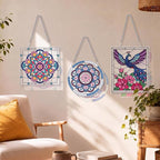 73 Pcs Mandala Stained Glass Painting Starter Kit - Image 5