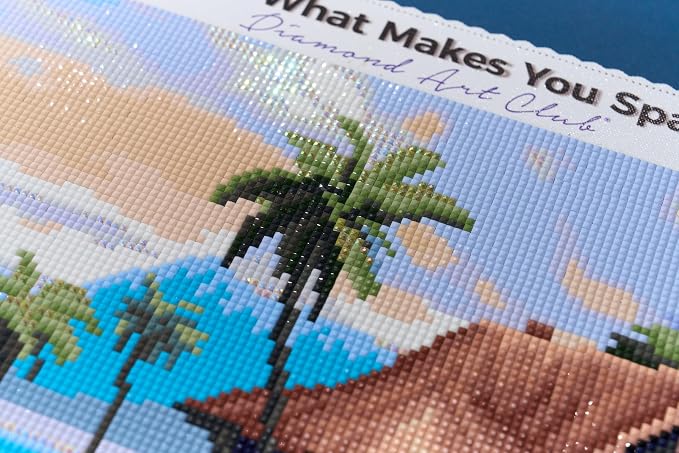 DIAMOND ART CLUB Beach Bungalow Diamond Painting Kit, Fun DIY Crafts - Image 7