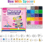 LZOUOWO 5300 Clay Beads Bracelet Making Aesthetic Kit, Polymer Heishi Preppy - Image 4