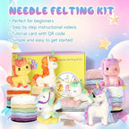 LUDOTEK Needle Felting Kit, Wool Felt Needle Felting Tools Foam Pad, Craft - Image 6