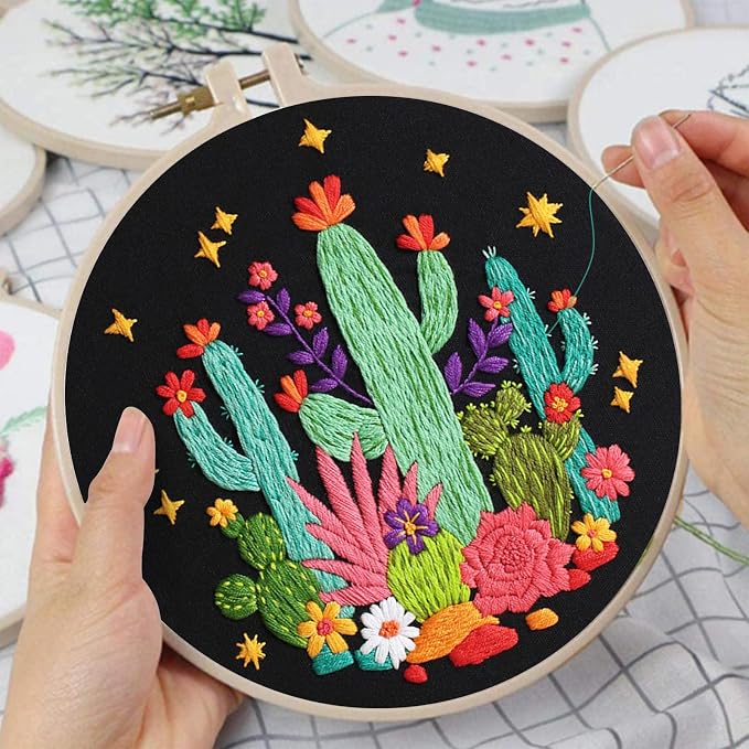 Louise Maelys Cactus Embroidery Kit, Cross Stitch Kit - Image 3