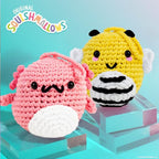 Original Squishmallows™ Crochet Kit – Archie Bag Charm, Axolotl Crochet Kit - Image 6