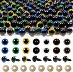 TOAOB 140pcs 8mm Colorful Plastic Safety Eyes Craft Eyes by TOAOBTHEONEANDONLYBABY