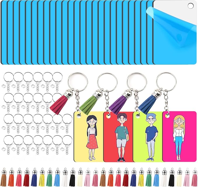 HTVRONT Sublimation Keychain Blanks by HTVRONT