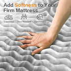 SINWEEK 1.5 Inch Mattress Topper 5-Zone Memory Foam Mattress Topper Pressure - Image 4