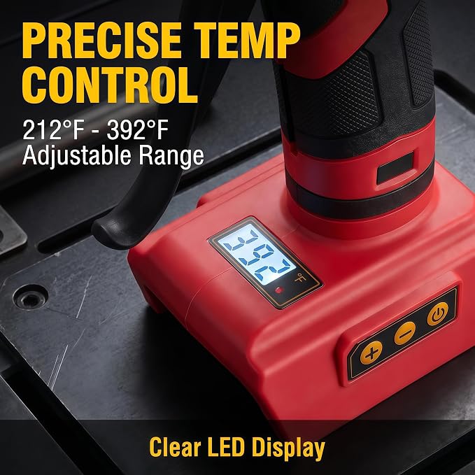 BLEDS 100W Cordless Glue Gun for Milwaukee 18V, LED Temp Adjust, Tool Only | - Image 3