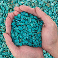 0.5 Lb/230g Blue Howlite Turquoise Crushed Stone Crystal Chips Bulk, Aquarium by EZEELAI