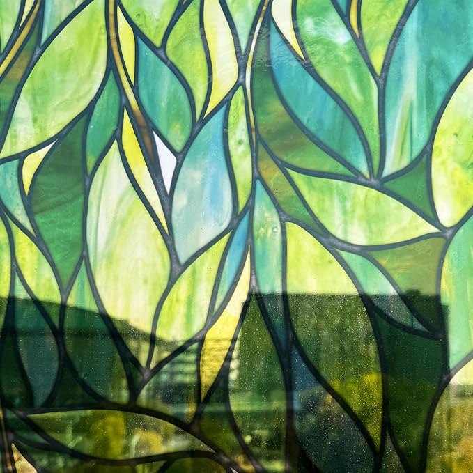 Original Hand Drawn Faux Stained Glass Window Hanging Clings - Image 6