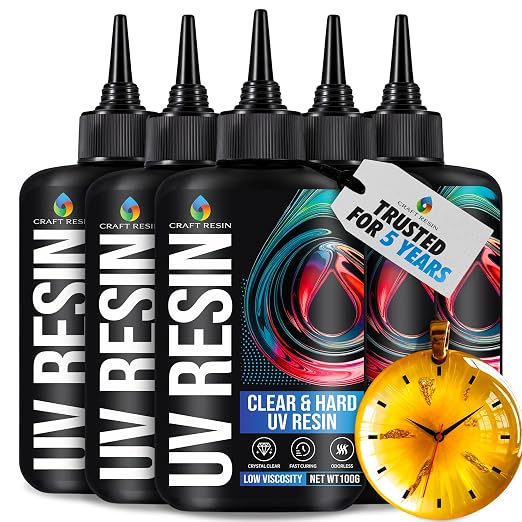 CRAFT RESIN 500g UV Resin Kit Hard Type Low Viscosity – Crystal Clear and by CraftResin