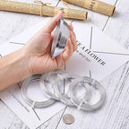 Fashewelry 5mm Aluminum Flat Bendable Craft Wire Silver 32.8Ft Nose Wire - Image 7