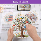 3 Sets Embroidery Kit for Beginners - Image 3