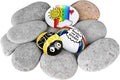 River Rocks for Painting 12 Pcs Large 2-3 Inch Flat Smooth Painting Stones by dojobkinb
