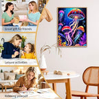 Jellyfish Diamond Art Kits for Adults Beginners 12x16 in, DIY Craft Gift | - Image 8